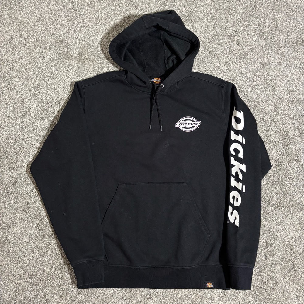 Dickies Black Hoodie with White Logo